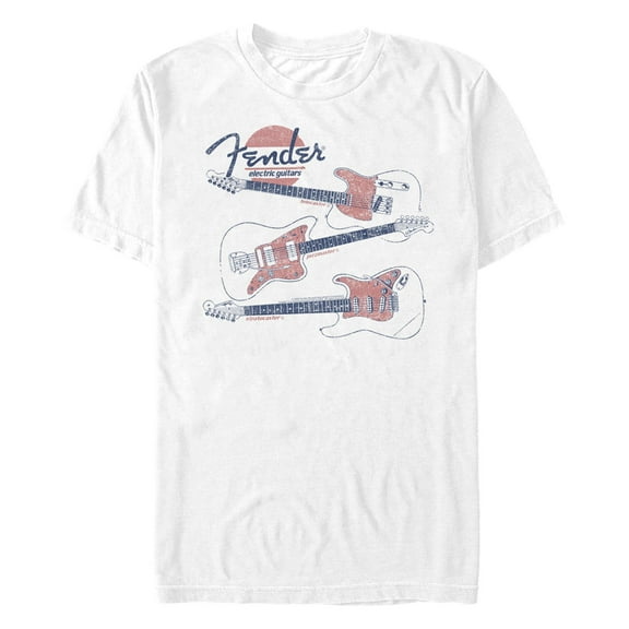 Men's Fender Electric Guitars Graphic T-Shirt