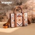 thumbnail image 5 of Wrangler Aztec Tote Bag for Women Boho Satchel Purses and Handbags, Tan, 5 of 7