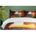 thumbnail image 4 of Ambesonne Landscape Duvet Cover Sets, Canyon at Sunset Time, 2-Queen, Green Orange, 4 of 7