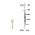 thumbnail image 2 of Precious Stars 14K Goldplated Sterling Silver Polished "I" Charm With Goldfilled 1.5mm Cable Chain, 2 of 3