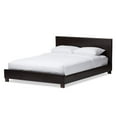 thumbnail image 1 of Baxton Studio Pless Modern Platform Bed, Queen, Dark Brown, 1 of 5