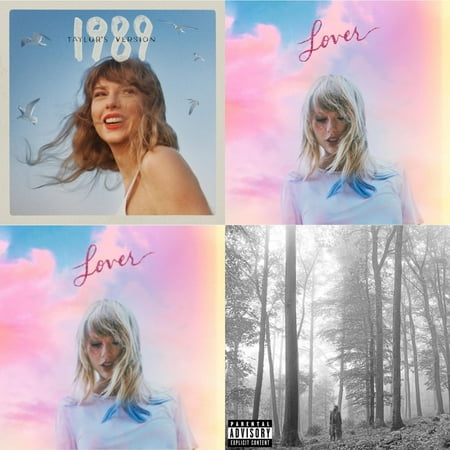 1989 (Taylor's Version) & Lover (Deluxe) (Version 2) & Lover & Folklore (X) [CD Bundle]