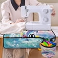 thumbnail image 4 of SEANATIVE Sea Dolphin Sewing Machine Mat with Small Cylinder Waterproof Sewing Machine Table Dust Pad Easy to Clean Sewing Machine Mats for Table Indoor Decor, 4 of 6