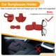 thumbnail image 5 of Clip para gafas de sol de coche Unique Bargains, magnético, universal, soporte para gafas de sol en el parasol, color rojo, 5 of 7