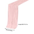 thumbnail image 2 of QLFSCXG Home Decor Pink Cheesecloth Table Runner Fabric Boho Wedding Decor, 2 of 4