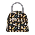 thumbnail image 1 of Disketp Cute Dogs Corgi Bolsa Térmica para Almuerzo, Lonchera con Abertura Amplia y Gran Capacidad, Organizador Reutilizable para Mujeres, Hombres y Adultos, 1 of 6