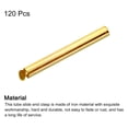 thumbnail image 3 of 120Pack Slide on End Clasps, 35mm Tube Ball Bead Slider Crimp Ends, Gold Tone, 3 of 6