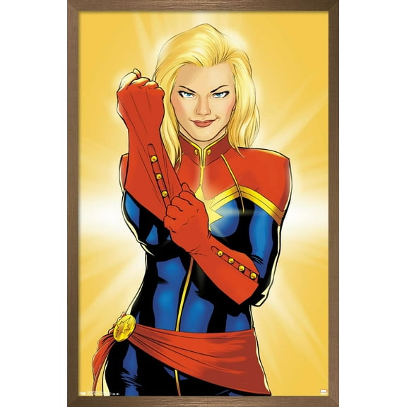 Marvel Cinematic Universe - Captain Marvel - Glove Wall Poster, 22.375" x 34", Framed