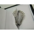 thumbnail image 2 of 14K White Gold Plated 2Ct Round Cut Simulated Diamond Women's Enhancer Wrap Guard Wedding Ring, 2 of 3