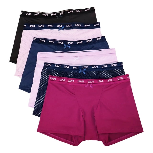 Pack 6 Bóxer Deportivo Mujer Con Elástico Fresco Colores