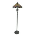 thumbnail image 2 of Chloe Lighting Tiffany Style Mission Design 2-light Antique Bronze Floor Lamp, 2 of 2