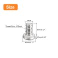 thumbnail image 2 of Uxcell M1.6x0.35x3mm 50 Pack Metal Flat Round Head Screws Phillips Drive Machine Bolt, 2 of 5