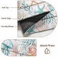 thumbnail image 6 of Area Rugs for Living Room Bedroom, Teal Red Jellyfish Coastal 4'x6' Rug Washable Carpet Runner Indoor Outdoor, Vintage Beach Coral Starfish Nautical Non Slip Accent Floor Mats Rug for Kitchen, Office, 6 of 8