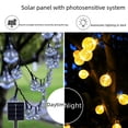 thumbnail image 4 of Linterna de vacaciones impermeable para exteriores, luces led de energía solar para decoración de jardín, cadena de luces de bola de cristal con burbujas, 4 of 5