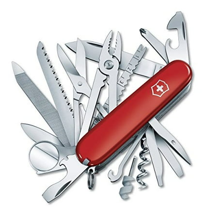 - Victorinox Swiss Army SwissChamp Pocket Knife, Red