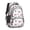 Cow and Bow White Pattern, variant on Cow and Head White Pattern 16.9 Inch Lightweight School Bag, Cute Multi-Pocket Backpack with Padded Back for Daily Use