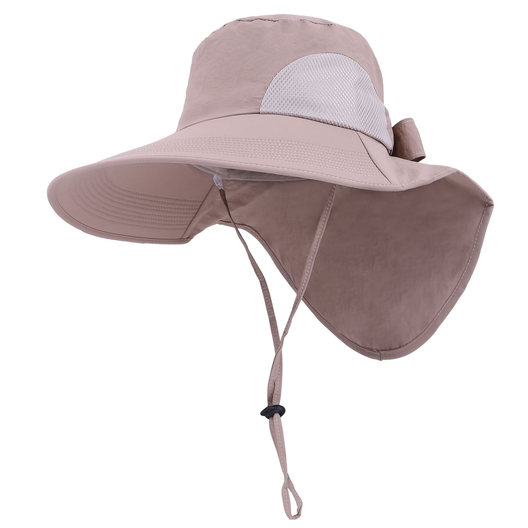 UV Protective Wide Brim Bucket Sun Hat Men/Womens Foldable Flap Cover UPF 50 