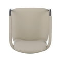 thumbnail image 4 of Christopher Knight Home Modern Khaki Upholstered Dining Chairs with Iron Frame and Gold Trim, Set of 2, 4 of 13