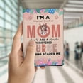 thumbnail image 4 of I'm a American Shorthair Mom and a Registered Nurse Nothing Scares Me Travel Passport Wallet Cat Lover Kitten Owner Gifts PU Leather Passport Holder Cover - 00002, 4 of 5