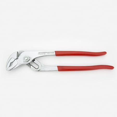 

Knipex 89-03-250 10 Water Pump Pliers with tongue and groove joint - Chrome w/ Plastic Grip
