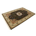 thumbnail image 4 of Black Floral Kirman 6X9 Oriental Rug, 4 of 11