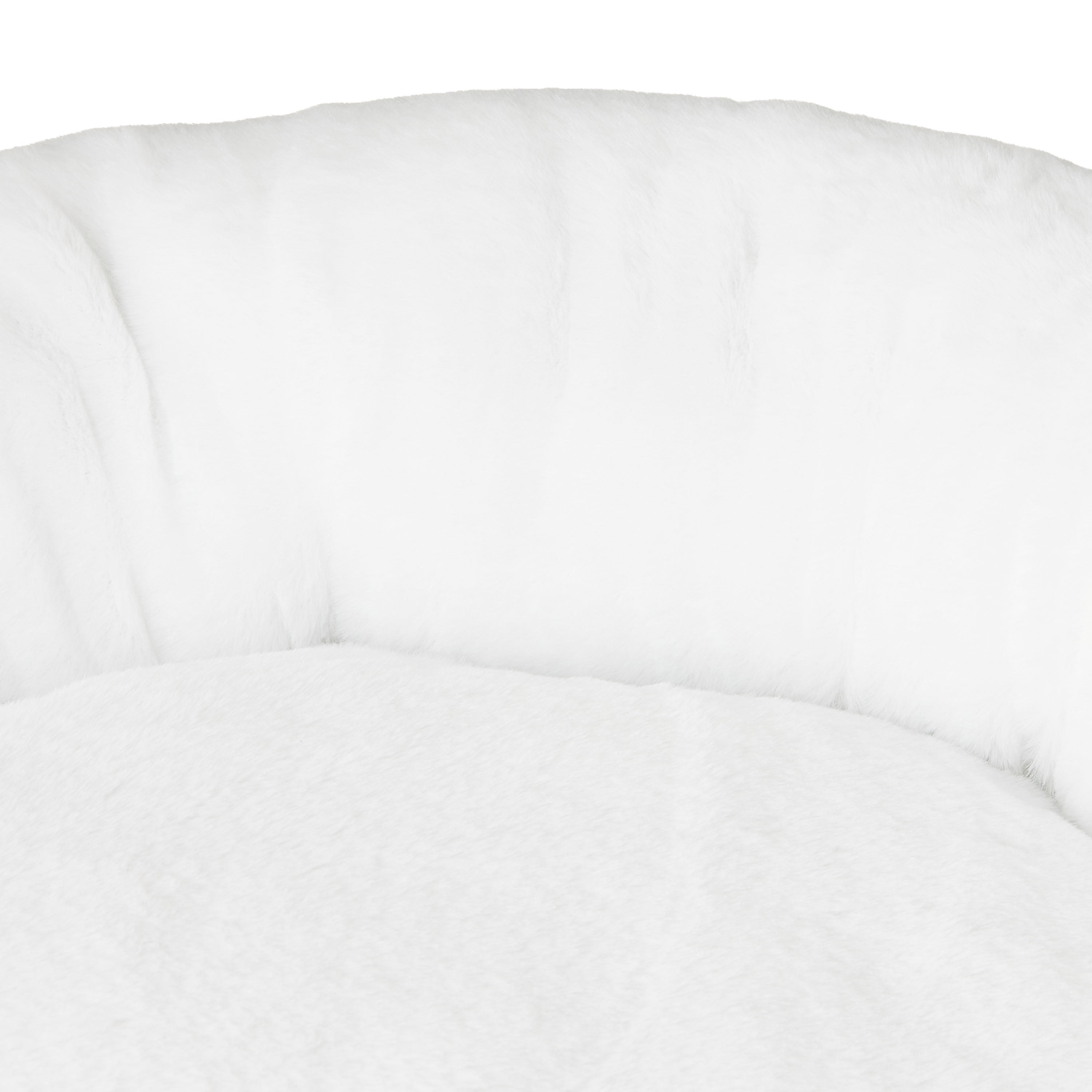 Vibrant Life Large Round Orthopedic Pet Bed, White, 30"