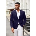 thumbnail image 2 of COOFANDY Sports Jackets for Men One Button Knit Sport Coat Casual Stylish Notched Lapel Blazer, 2 of 6