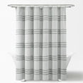 thumbnail image 2 of Boho Kendra Tufted Yarn Dyed Eco-Friendly Recycled Cotton Shower Curtain Light Gray Single 72X72, 2 of 10