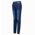 thumbnail image 5 of zuwimk Jeans For Women Trendy,Women's Infinite Stretch Mid Rise Skinny Jeans Dark Blue,XL, 5 of 5