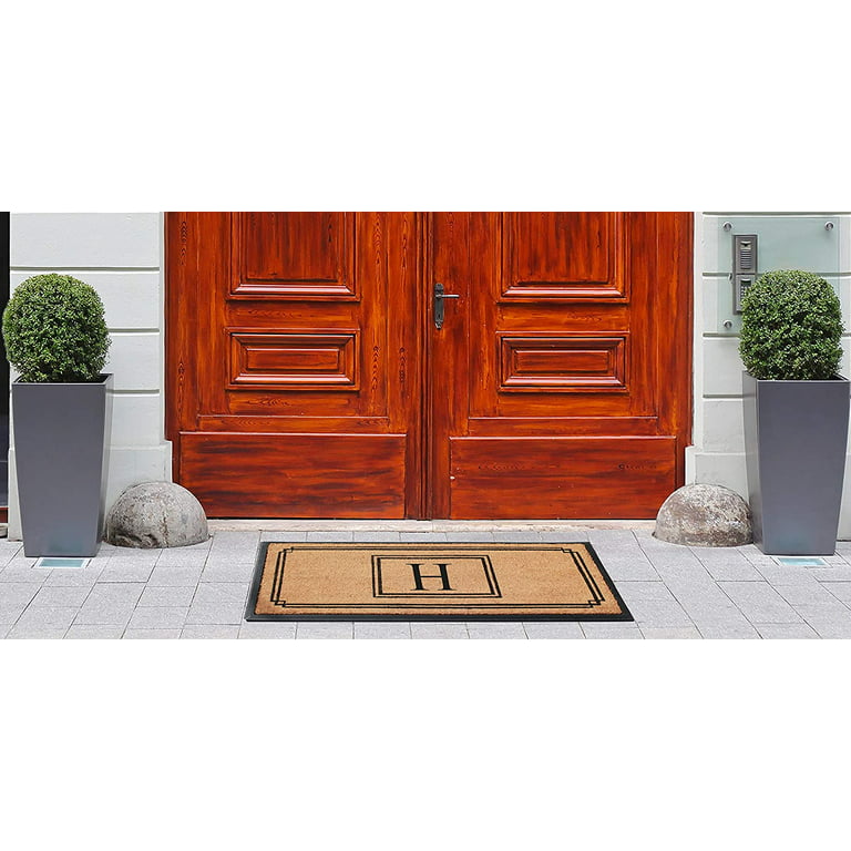 Front Door Mat Large Outdoor Indoor Entrance Doormat Heavy Duty PVC Backing  22 x 47 Inch