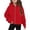 Red, variant on Noexrst Girls Zip up Hoodies Casual Long Sleeve Hooded Cropped Sweatshirts Kids Fall Fashion Outwear Jackets with Pockets Thumb Holes,11-12 Years,Black
