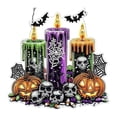 thumbnail image 2 of Skull Halloween Diamond Art Hanging Pendant Kits, Pumpkin Diamond Art Kits for Adults, 5D Special Shape Candle Diamond Painting Gem Art for Home Garden Wall Decor, 2 of 7