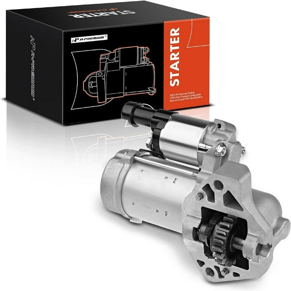 A-Premium Starter Motor Compatible with Acura MDX 2007 2008 2009 V6 3.7L, 12V 1.8KW 19-Tooth Counterclockwise, Replace# 410-52318, 428000-4120, 31200-RYE-A01