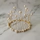 thumbnail image 1 of Adorno para tarta de feliz cumpleaños hecho a mano brillante para niñas, corona de perlas artificiales blancas para boda, graduación, princesa, reina, fiesta de cumpleaños, 1 of 5