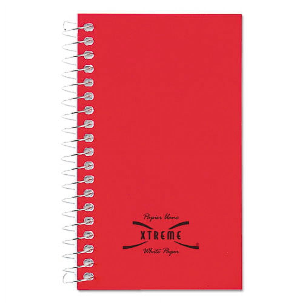 Paper Blanc Xtreme White Wirebound Memo Books, Narrow Rule, Randomly Assorted Covers, 5 X 3, 60 Sheets | Bundle of 10 Each