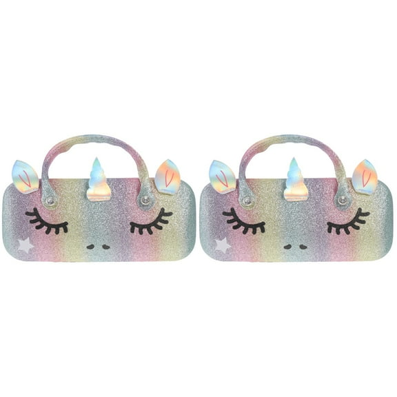 2 Pieces Little Girls Glasses Case Portable Cloth Storage