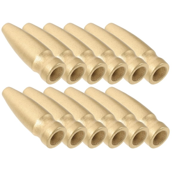 LOLIPPYY 100Set Flagpole Topper Flag Pole Finial Wood Golden Stable Construction for Exhibitions