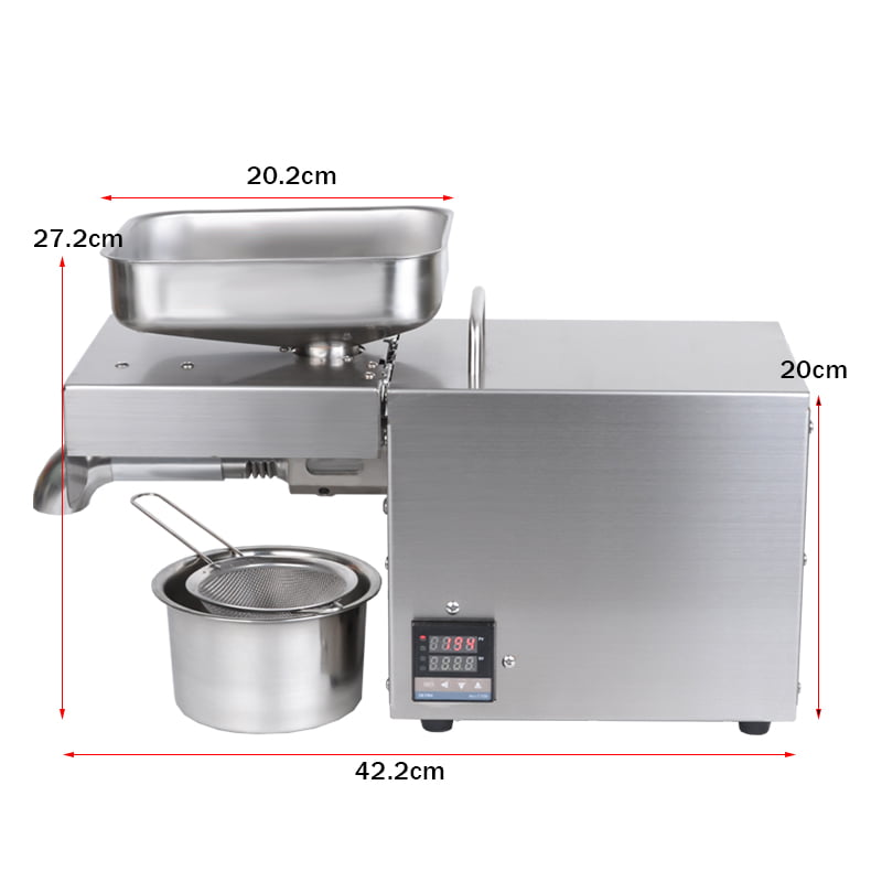 Automatic All Oil Press Machine 304 Stainless Steel Cold Hot food grade 110V 