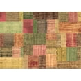 thumbnail image 1 of Ahgly Company Indoor Rectangle Patchwork Brown Transitional Area Rugs, 7' x 9', 1 of 4