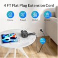 thumbnail image 3 of 7-in-1 Power Strip, 4 Outlets 3 USB Ports, 7 in One Power Strip That Solves All Your Charging Problems, Travel Surge Protector Size Extension Cord(Blue), 3 of 7