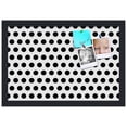 thumbnail image 2 of PinPix 18x12 Custom Cork Bulletin Board Black Polka Dot Poster Board Has a Fabric Style Canvas Finish, Framed in Black Polka Dot, by ArtToFrames (PinPix-200), 2 of 6