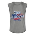 thumbnail image 3 of Independence Day Shirts Men 250 Anniversary Usa Patriotic Shirt Graphic Crew Neck We the People Tank Tops Sleeveless Loose 1776 - 2026 T Shirts Gray 2XL, 3 of 3