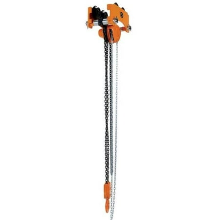Vestil LOW-6P Low Headroom Chain Hoist Trolley Push- 6000 lbs