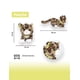 thumbnail image 2 of Gatito De Peluche Acostado Color Café Con Manchas, 2 of 5
