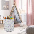 thumbnail image 2 of Cesta para ropa sucia HKEC Butterfly, 19.7 pulgadas, impermeable para niños, azul, 2 of 6