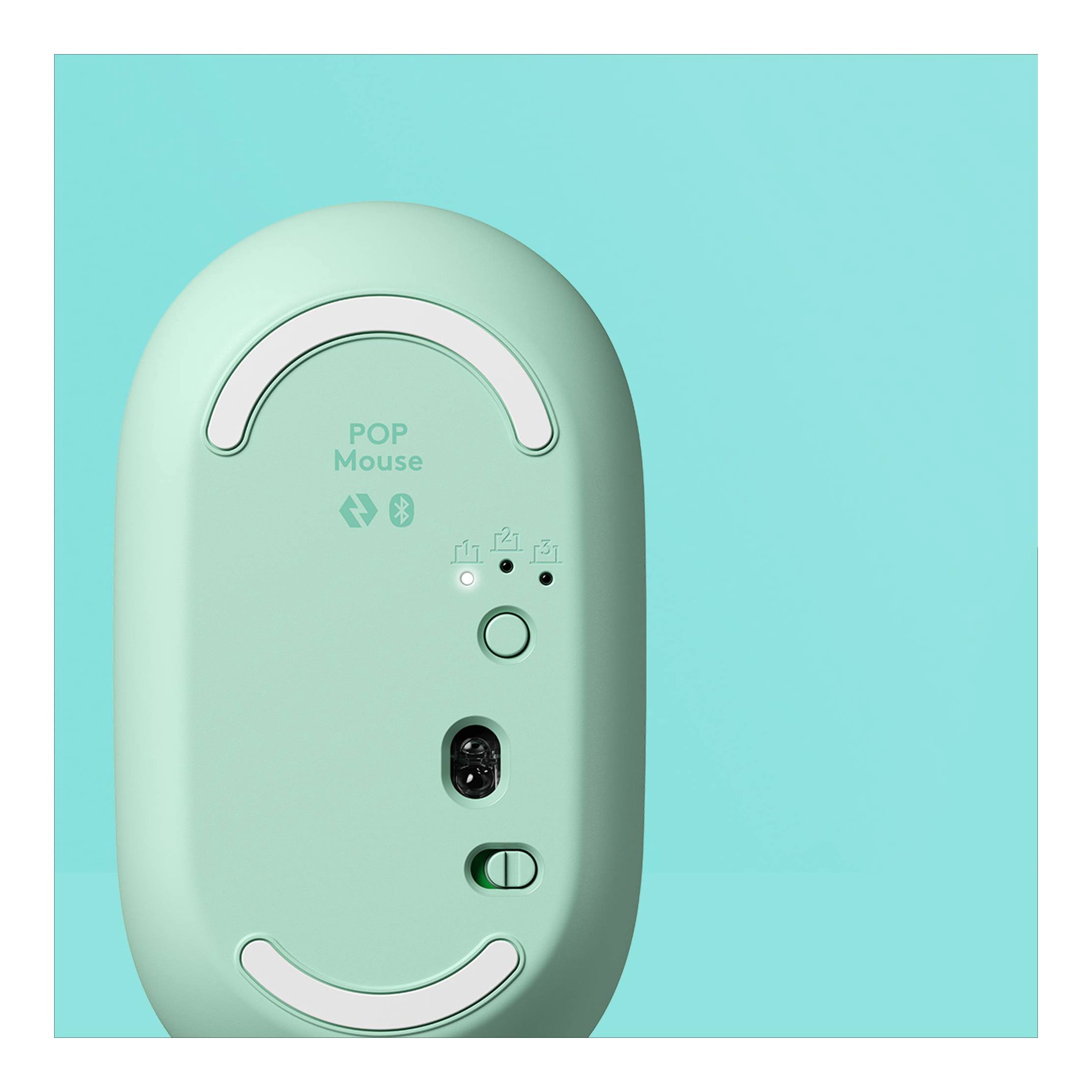 Bluetooth POP Mouse with Emoji - Daydream Mint