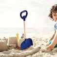 thumbnail image 1 of FONDOTIN Compact Durable Plastic Shovel for Sand and Snow with Handle Dark Blue, 1 of 8