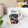 thumbnail image 1 of Personalized Rottweiler Dog Mug - Custom Dog Name Coffee Cup, Perfect Gift for Dog Lovers - As Picture - 15Oz, 1 of 5