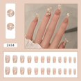 thumbnail image 2 of 24 piezas de pedrería brillante y uñas artificiales acrílicas para niñas, 2 of 3