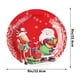 thumbnail image 3 of Platos de papel desechables pintados para fiestas navideñas | Platos de papel rojos, resistentes y gruesos, resistentes al agua y escurren el aceite | Vajilla desechable de 18 y 23 cm para reuniones, 3 of 6